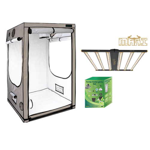 Growbox Growzelt Komplettset 100x100x200cm + Mari LED 680W 2.9umol - GrowXL GmbH