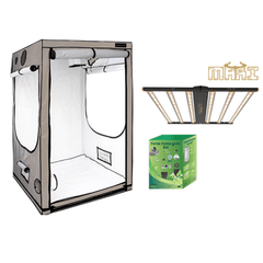 Growbox Growzelt Komplettset 100x100x200cm + Mari LED 680W 2.9umol - GrowXL GmbH
