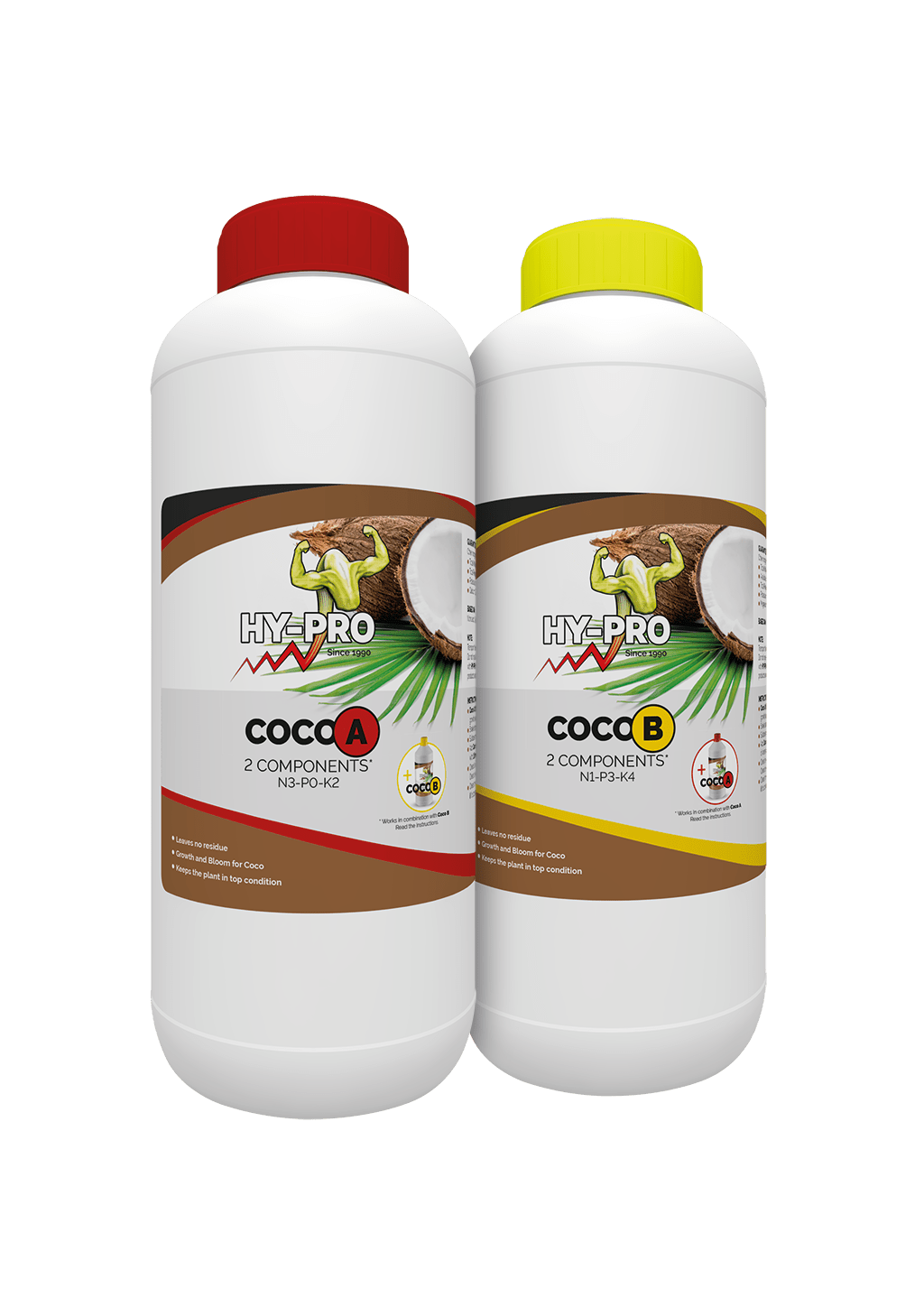Hy - Pro Coco A & B – je 1 Liter (Zweikomponenten Volldünger) - GrowXL GmbH