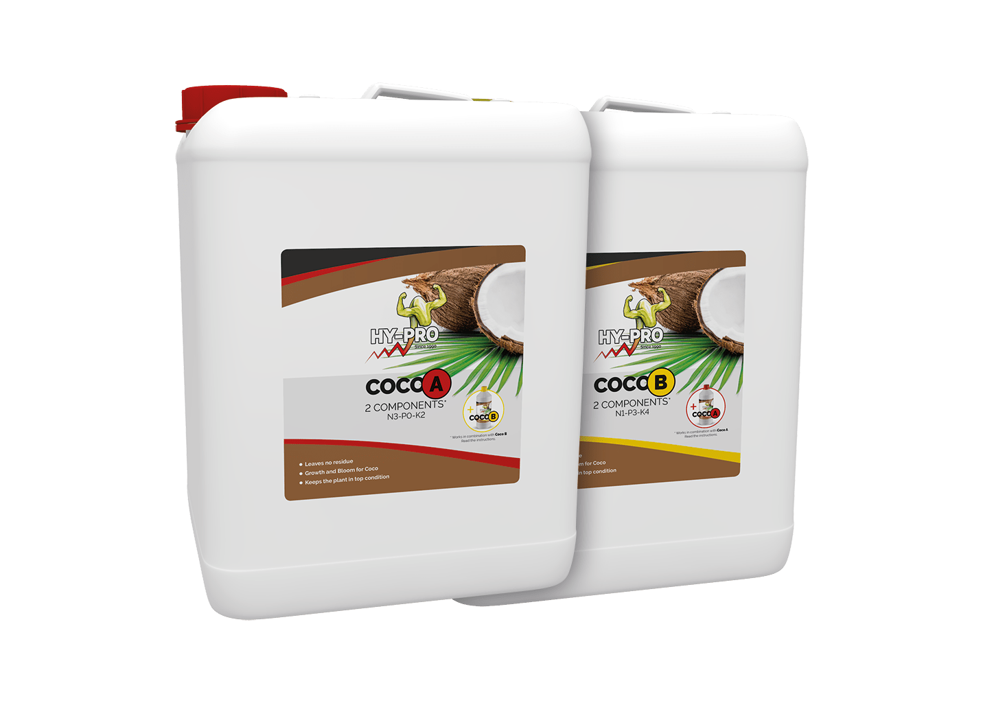 Hy - Pro Coco A & B – je 10 Liter (Zweikomponenten Volldünger) - GrowXL GmbH