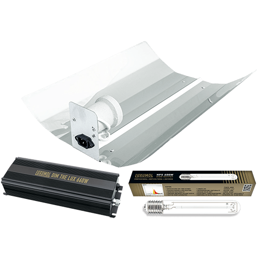 Luxumol Digital dimmbares Reflektor Set 250/400/600/660W mit Luxumol HPS 600w Komplettset reflektierend - GrowXL GmbH