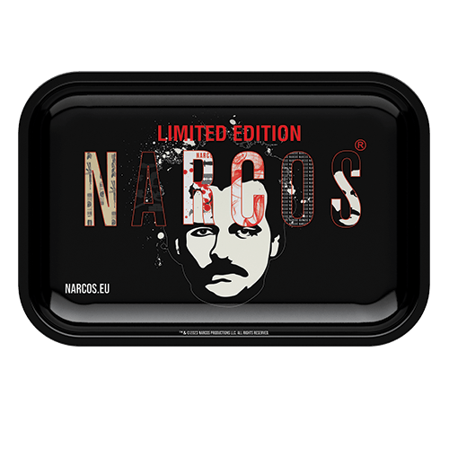 Narcos Rolling Tray Mischschale medium schwarz 28x18,8x3,5cm - GrowXL GmbH