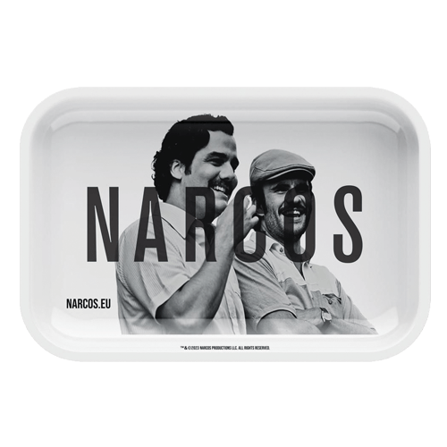 Narcos Rolling Tray Mischschale medium weiss 28x18,8x3,5cm - GrowXL GmbH