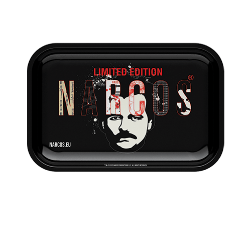 Narcos Rolling Tray Mischschale small schwarz 18x14x3,5cm - GrowXL GmbH