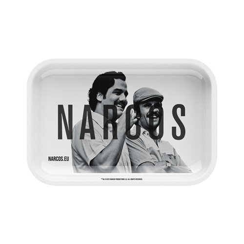 Narcos Rolling Tray Mischschale small weiss 18x14x3,5cm - GrowXL GmbH