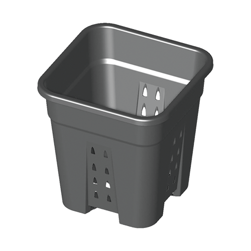 Quadratischer Topf mit Löchern 11L 24x24x27.8cm - GrowXL GmbH