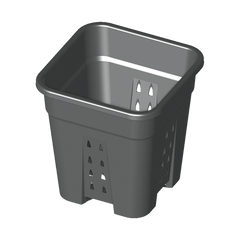 Quadratischer Topf mit Löchern 11L 24x24x27.8cm - GrowXL GmbH