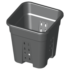 Quadratischer Topf mit Löchern 18L 30,5x30,5x31,6cm - GrowXL GmbH