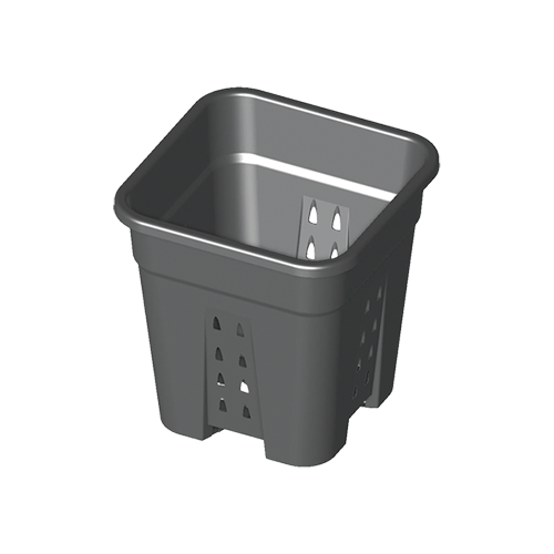 Quadratischer Topf mit Löchern 7L 20x20x25cm - GrowXL GmbH