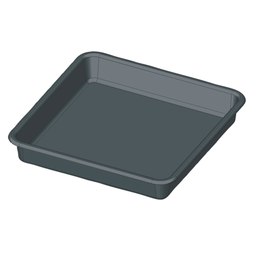 Untersetzer Sammelbehälter quadratisch 11L/14L 25x25x4cm - GrowXL GmbH