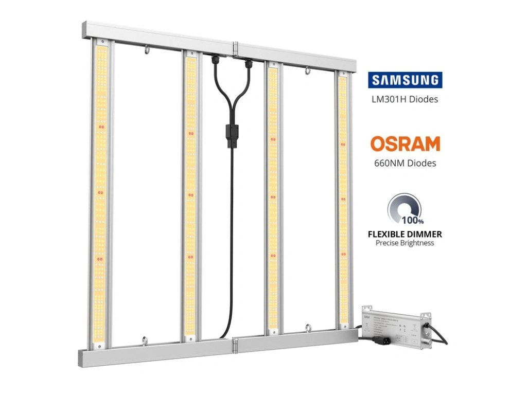 Viparspectra KS3000 LED 320 watts, 840 diodes, Samsung LM301H, Dimmable, daisy chain, 3 m cable - GrowXL GmbH