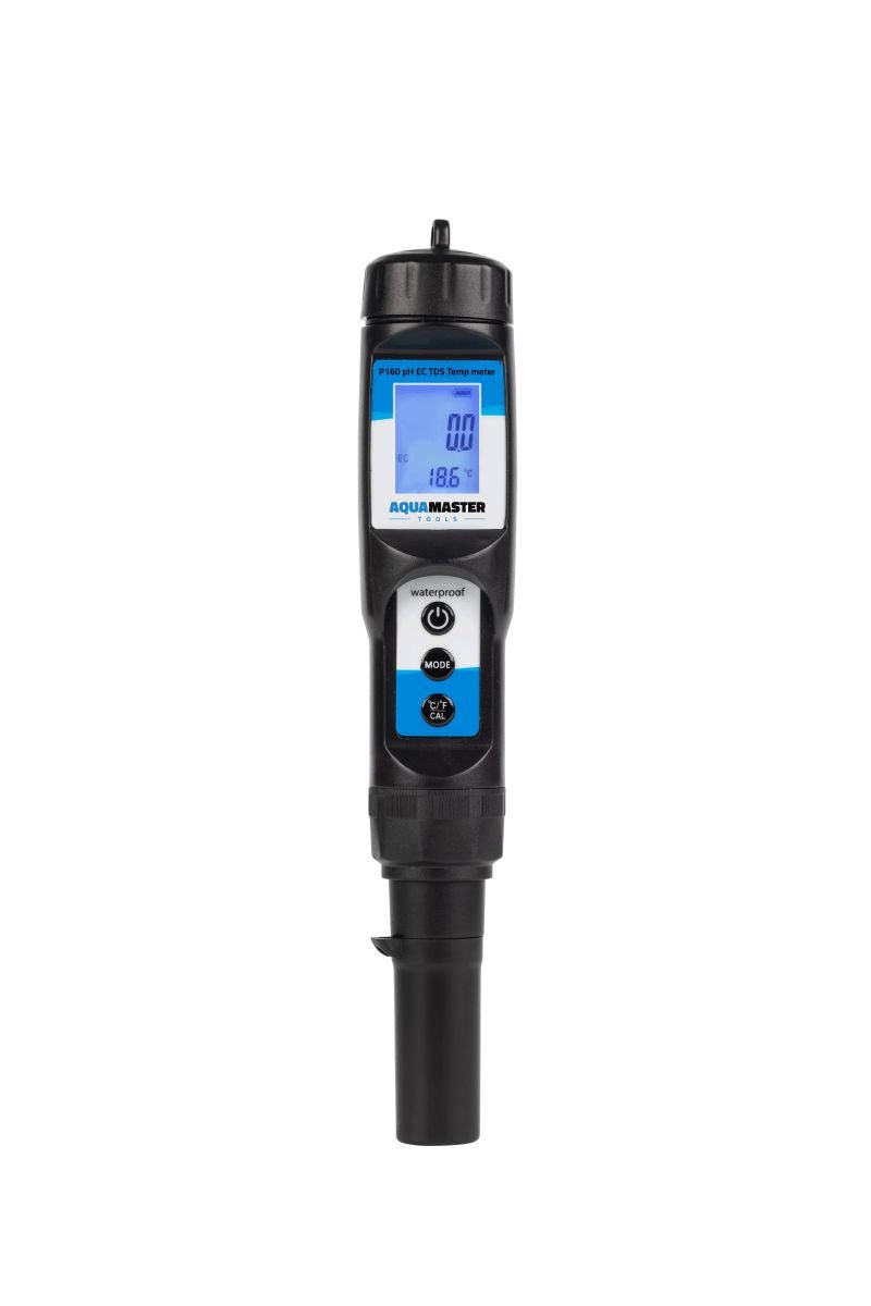 Aquamaster P160 Pro Kombimessgerät (pH, EC, TDS, PPM & Temperatur) - GrowXL GmbH
