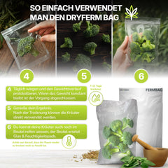 DryFerm FermBag 3 x 100 g – Kräuter - Trocknung [300x500mm] - GrowXL GmbH