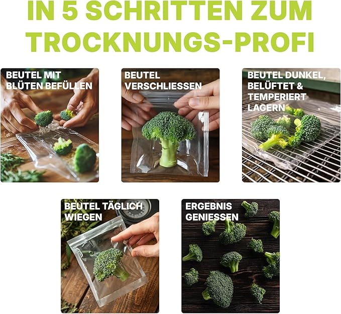 DryFerm FermBag 3 x 100 g – Kräuter - Trocknung [300x500mm] - GrowXL GmbH