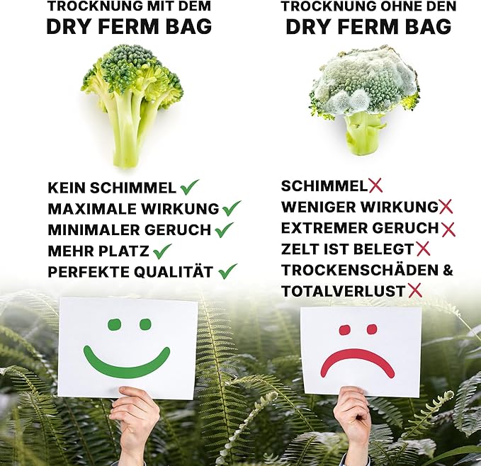 DryFerm FermBag 3 x 50 g – Kräuter - Trocknung [250x400mm] - GrowXL GmbH