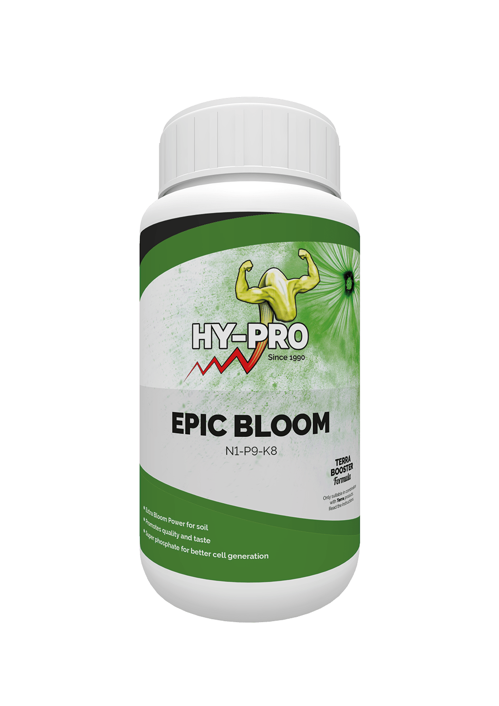 Hy - Pro Terra Epic Bloom - 250ml Leistungsstarker Blühbooster für Erde - GrowXL GmbH