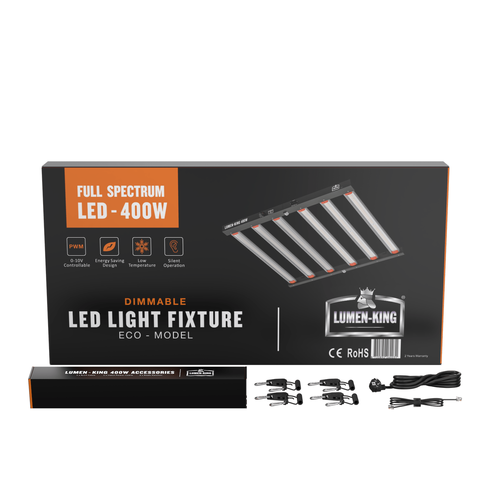 Lumen - King LED Leuchte 400W ECO • 2,7  µmol/J - GrowXL GmbH