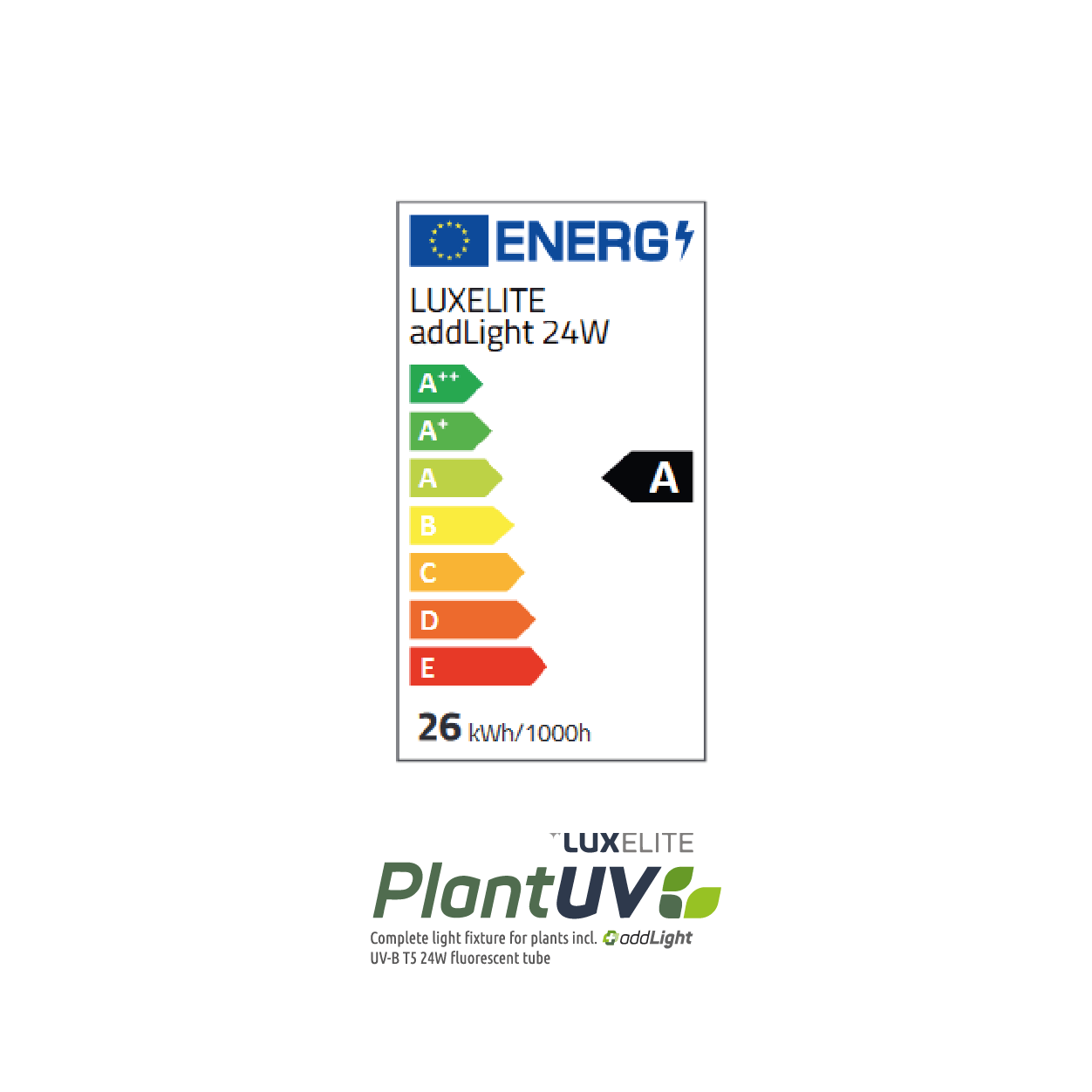 LuxElite PlantUV 24W | inkl. addLight T5 UV - Leuchtstoffröhre | UV - Zusatzbeleuchtung - GrowXL GmbH