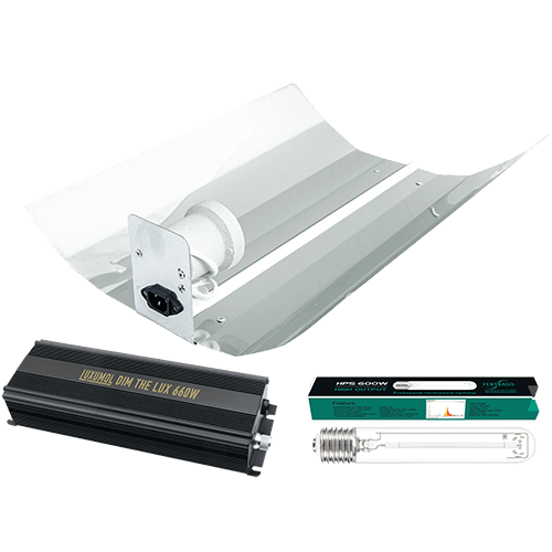 Luxumol Digital dimmbares Reflektor Set 250/400/600/660W mit Fertraso HPS 600w Komplettset reflektierend - GrowXL GmbH