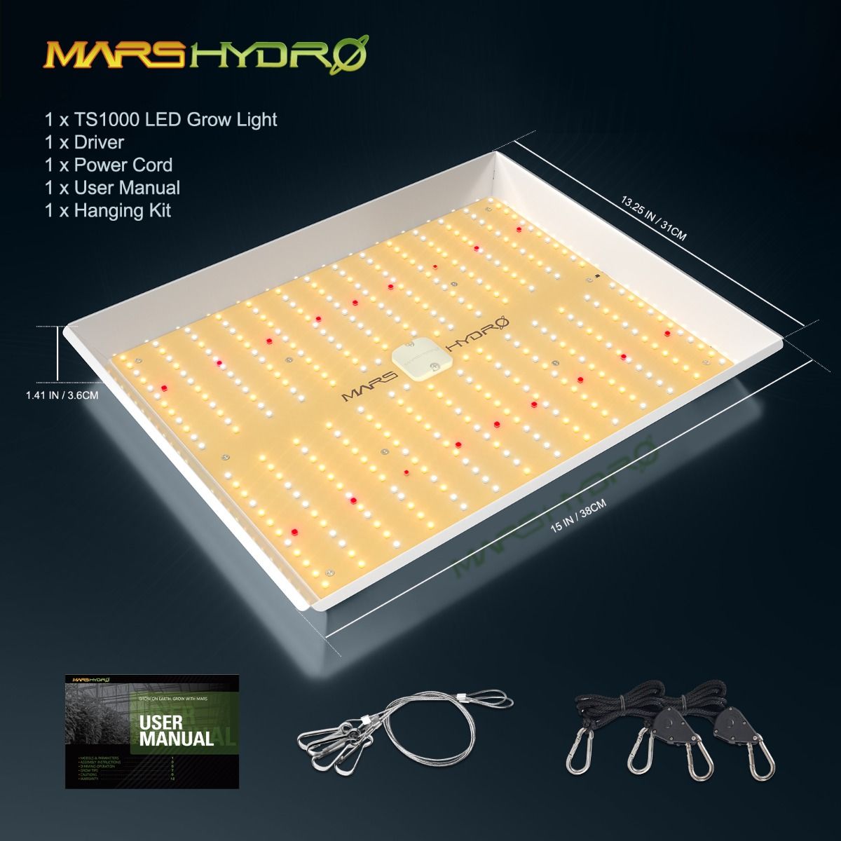 Mars Hydro TS 1000 150W Full Spectrum - GrowXL GmbH