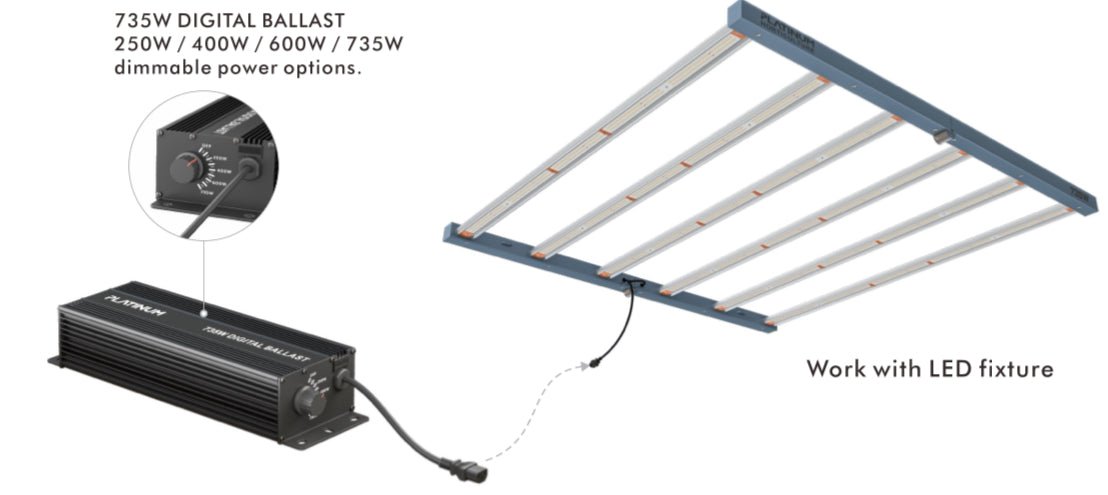 Platinum King LED 735W (inkl. elektronischem Vorschaltgerät) - GrowXL GmbH